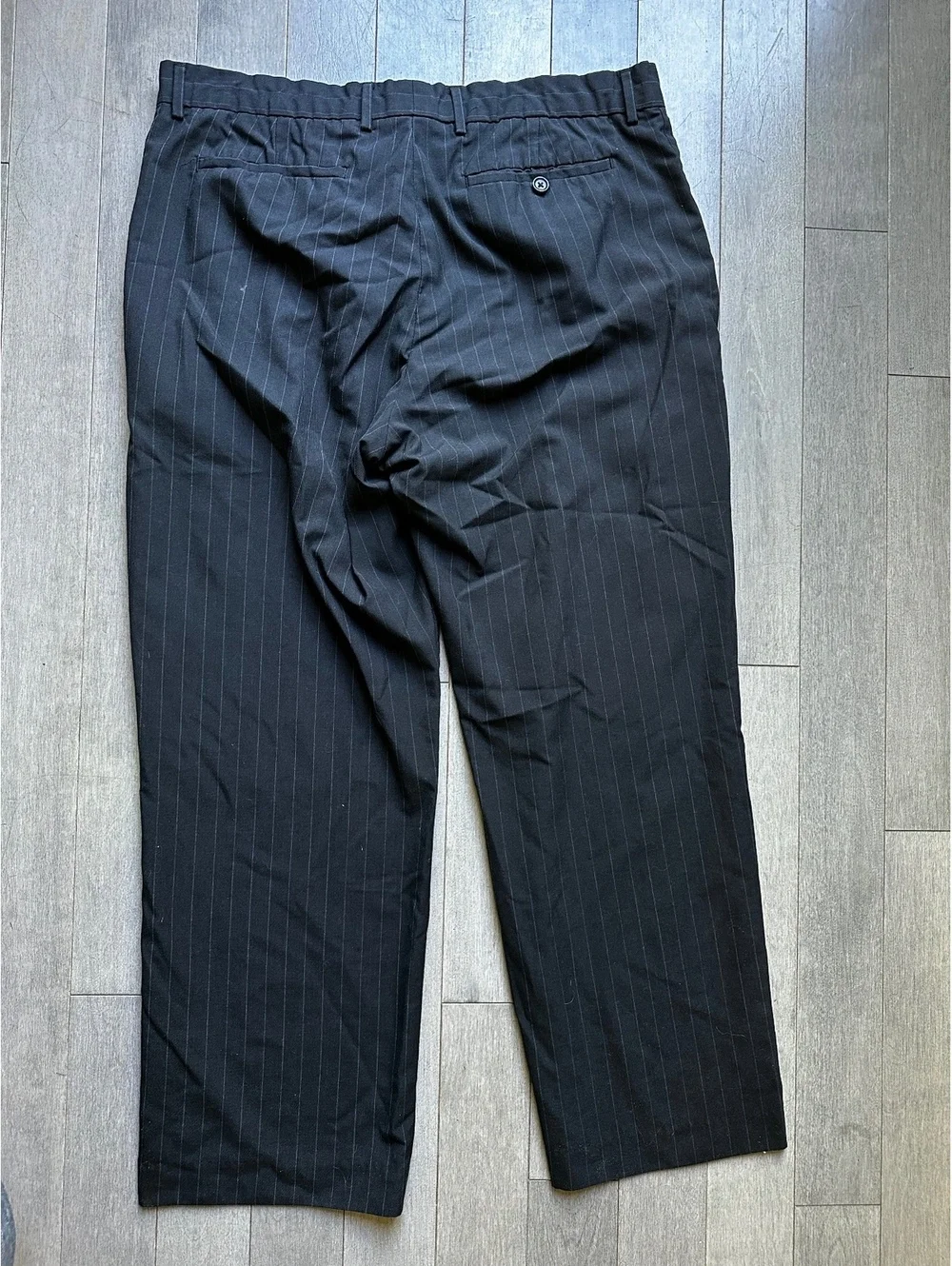 Banana Republic Men's Black Pinstripe Dress Pants Office Formal Wedding 38/30